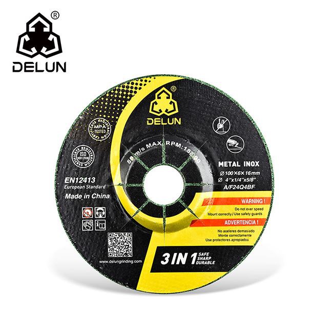 Harga Berkesan Kos DELUN 100 mm Sampel Percuma Roda Pengisar Hitam 4 inci